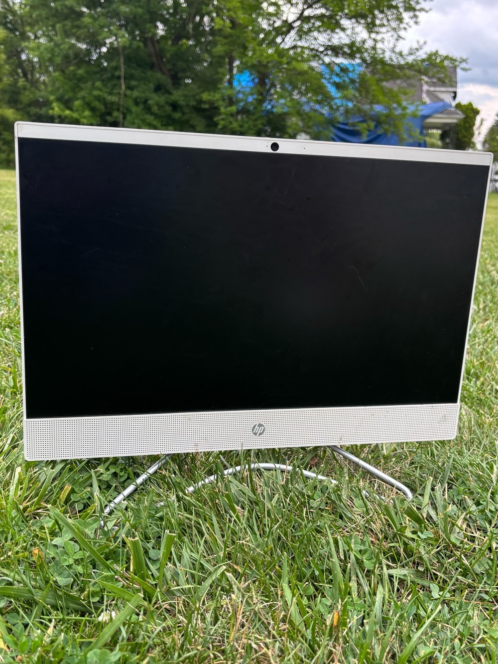 HP Silver and Black All-in-One Monitor